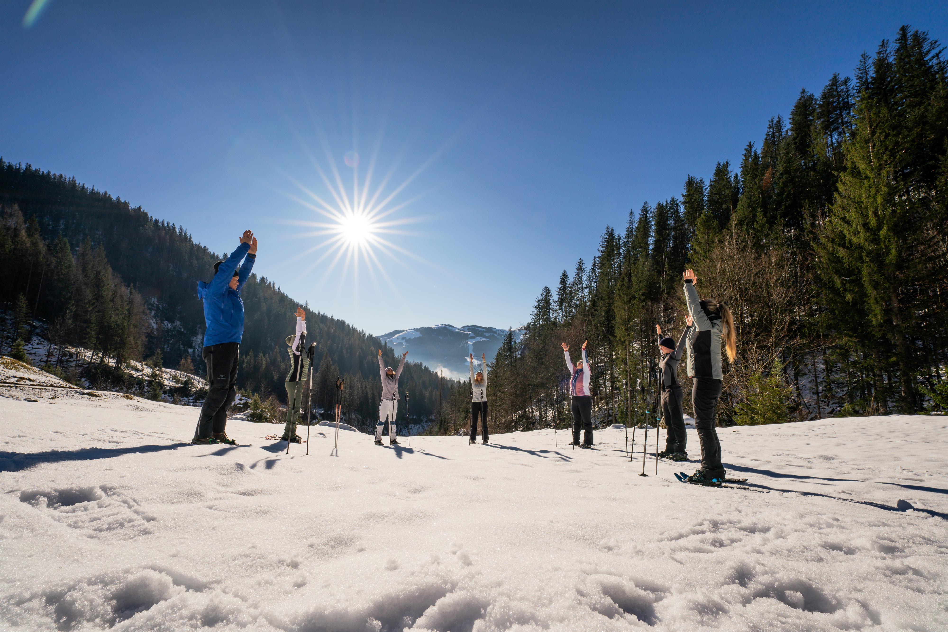 JÄNNERplus „Silent Snow“Schneeschuhyoga
