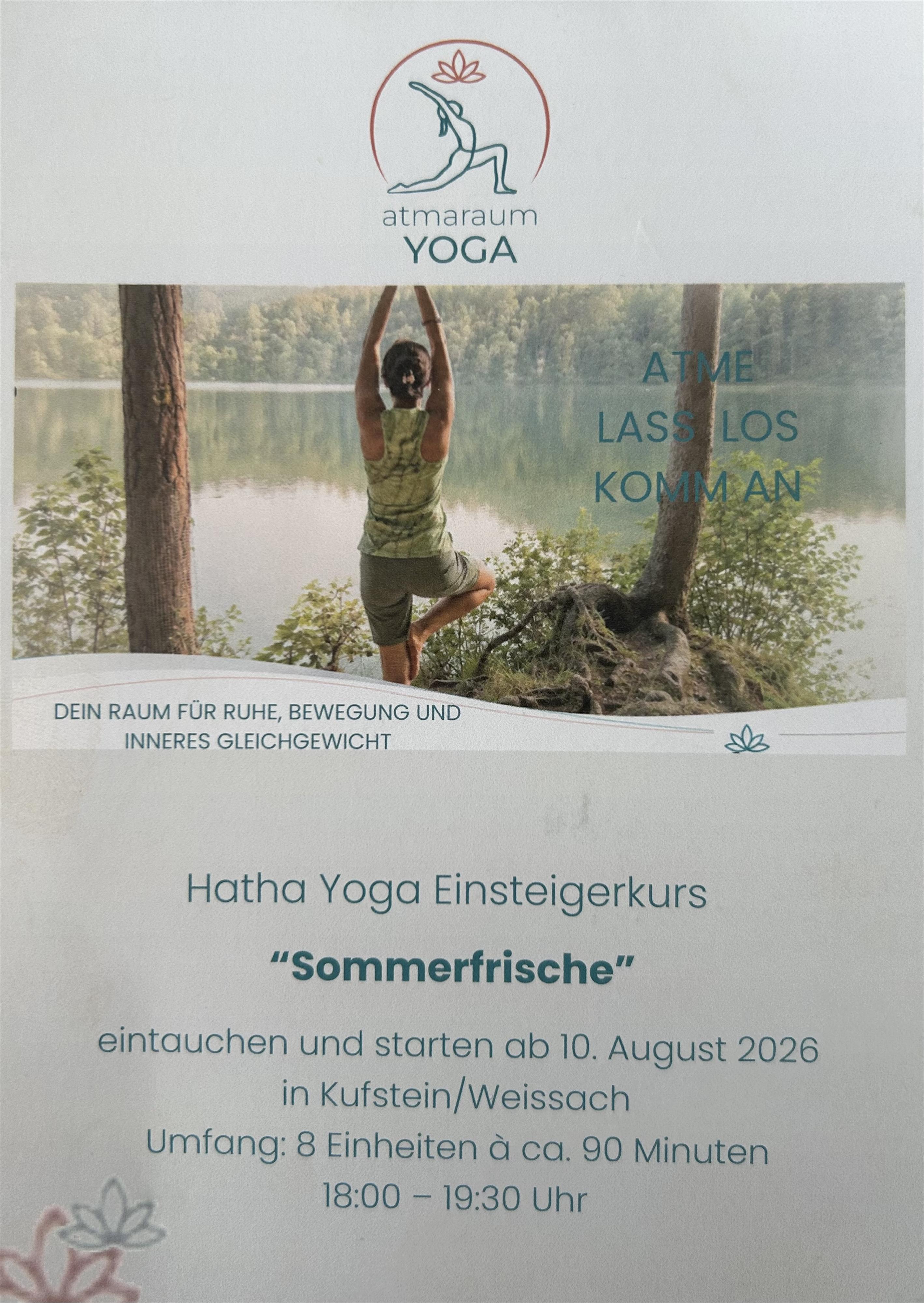 Yoga Einsteigerkurs „Sommerfrische“
