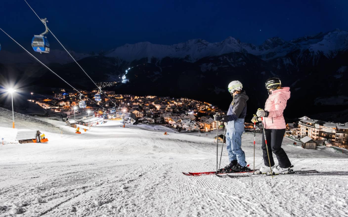 Nachtskilauf in Fiss