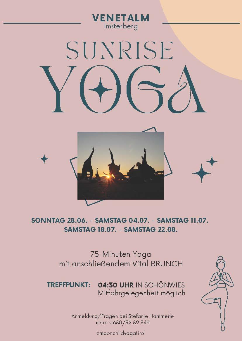 Sunrise Yoga auf der Imsterberger Venetalm