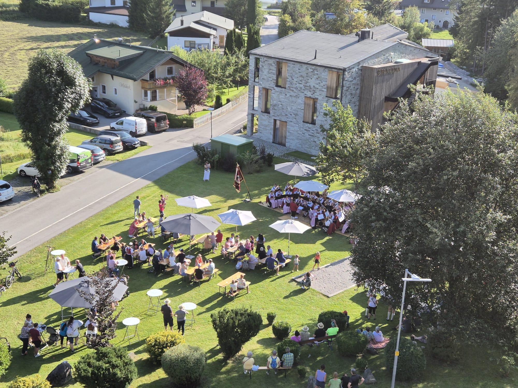 Dämmerschoppen der Musikkapelle Leutasch beim Quellenhof