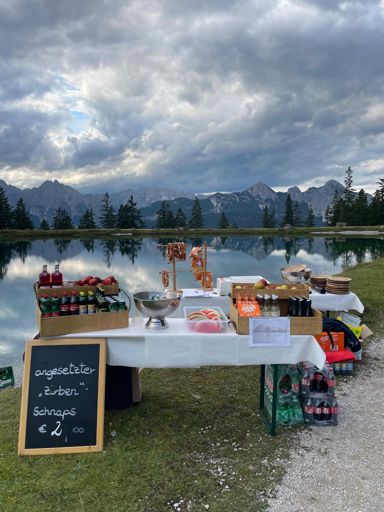 Sundowner am Kaltwassersee