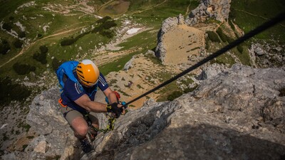 Achensee Klettersteigcamp - Aufstieg Haidachstellwand