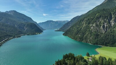 View of Lake Achensee from Achenkirch am Achensee.