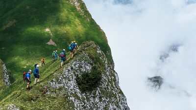 Klettersteigcamp am Rofan - unterwegs am Spieljoch
