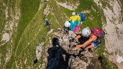 Klettersteigcamp am Rofan - Abstieg vom Spieljoch