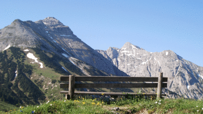 Blick zur Montscheinspitze