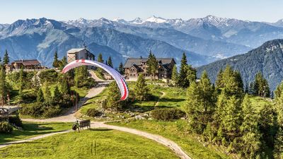 am Rofan mit Blick zur Erfurter Hütte