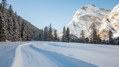 Winterwanderweg im Falzthurntal, Richtung Gramai