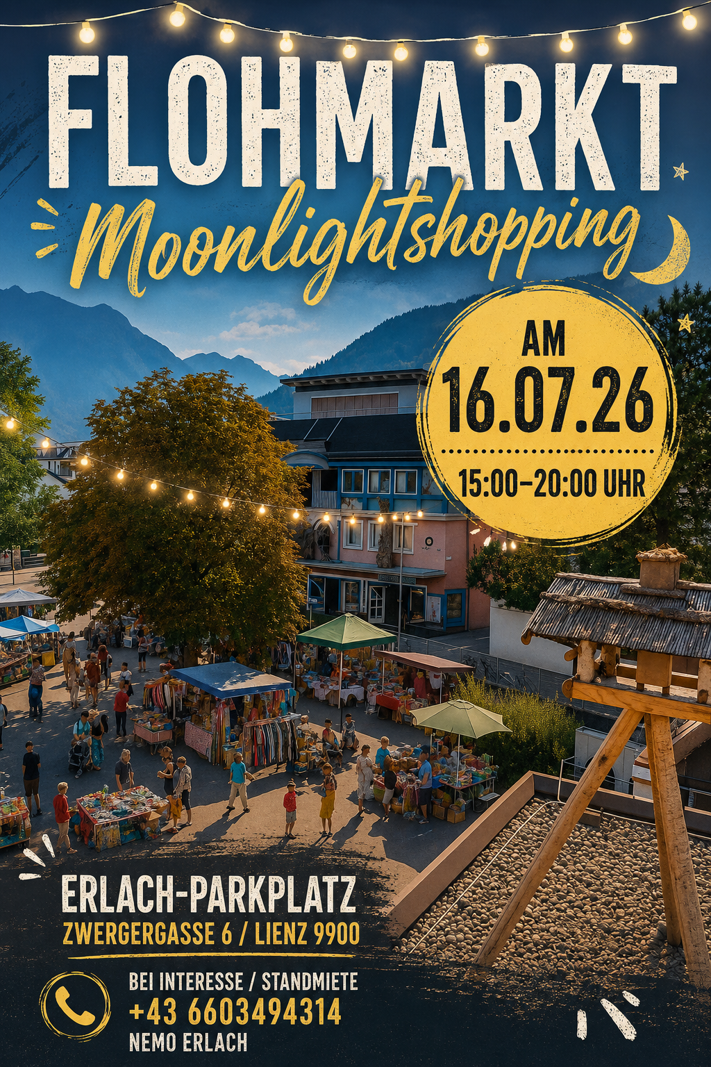 Flohmarkt beim Moonlightshopping