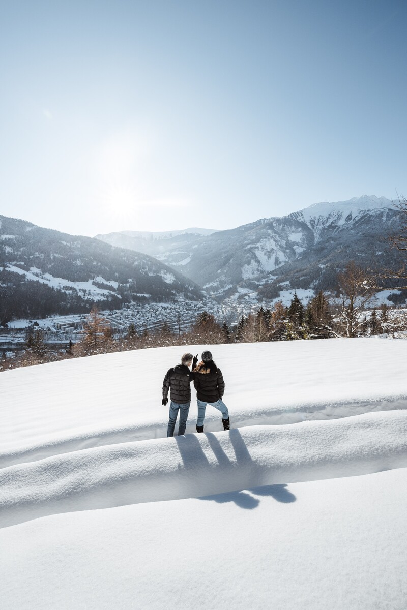 Hiking in winter