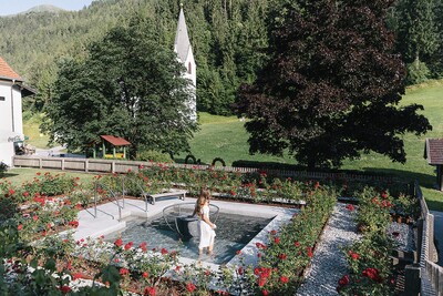 Klostergut Kronburg - Kneipplabyrinth Rosengarten 2023