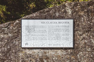Fließer Platte - Via Claudia Augusta 2
