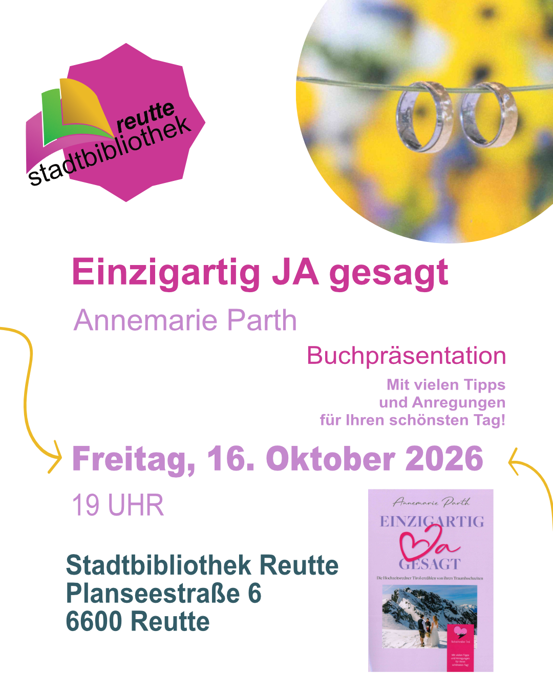 Buchpräsentation: Einzigartig Ja gesagt