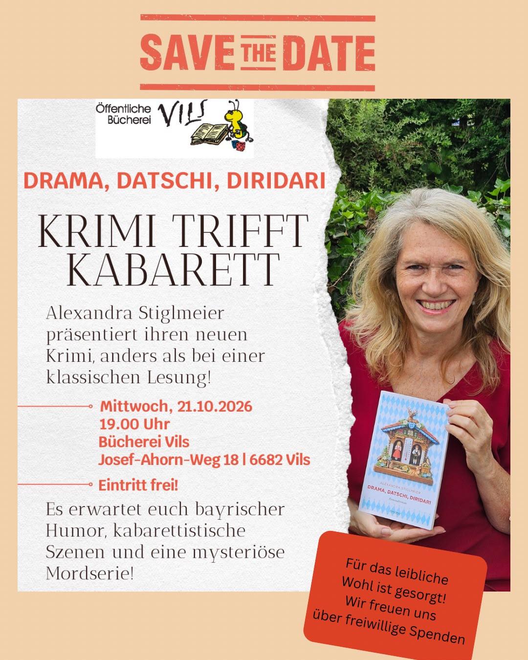 Krimi trifft Kabarett – Bücherei Vils
