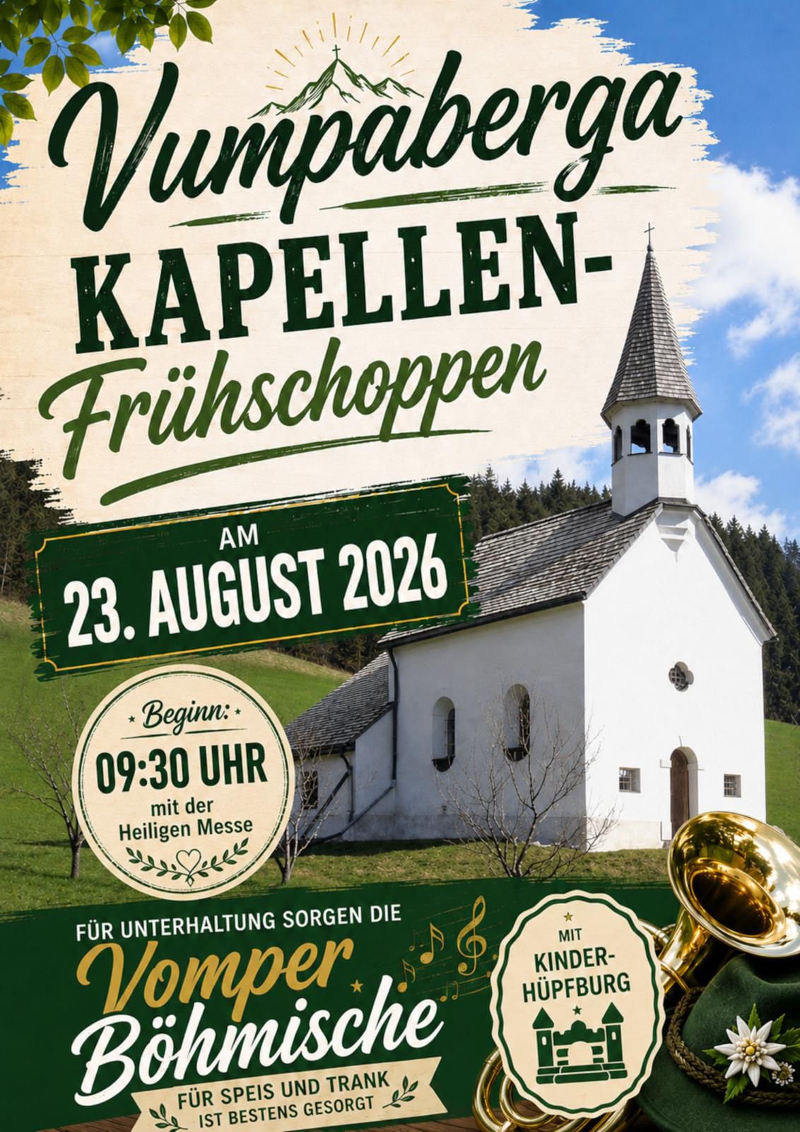 Frühschoppen bei der Veitnkapelle