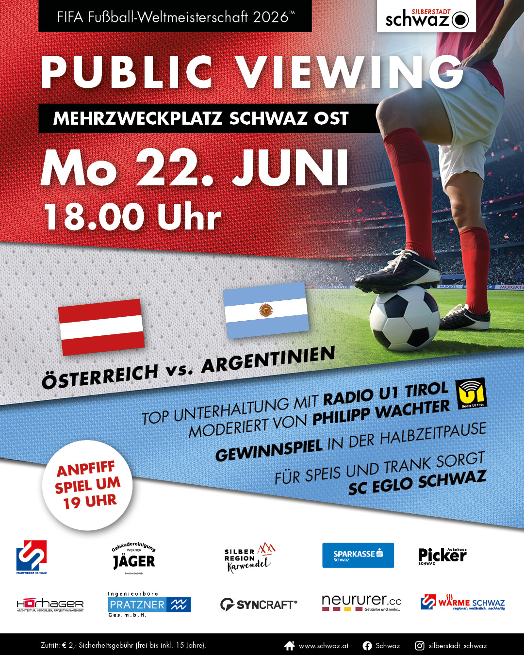 PUBLIC VIEWING | AUT vs. ARG | Fußball-Weltmeisterschaft