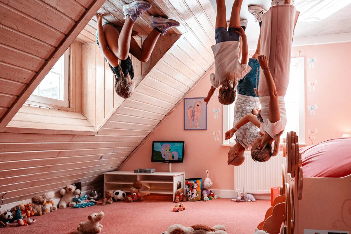 Family outing to ‘The House is Upside Down’
