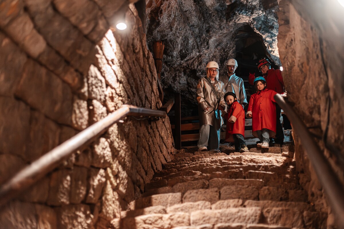 A family at the Schwaz silver mine