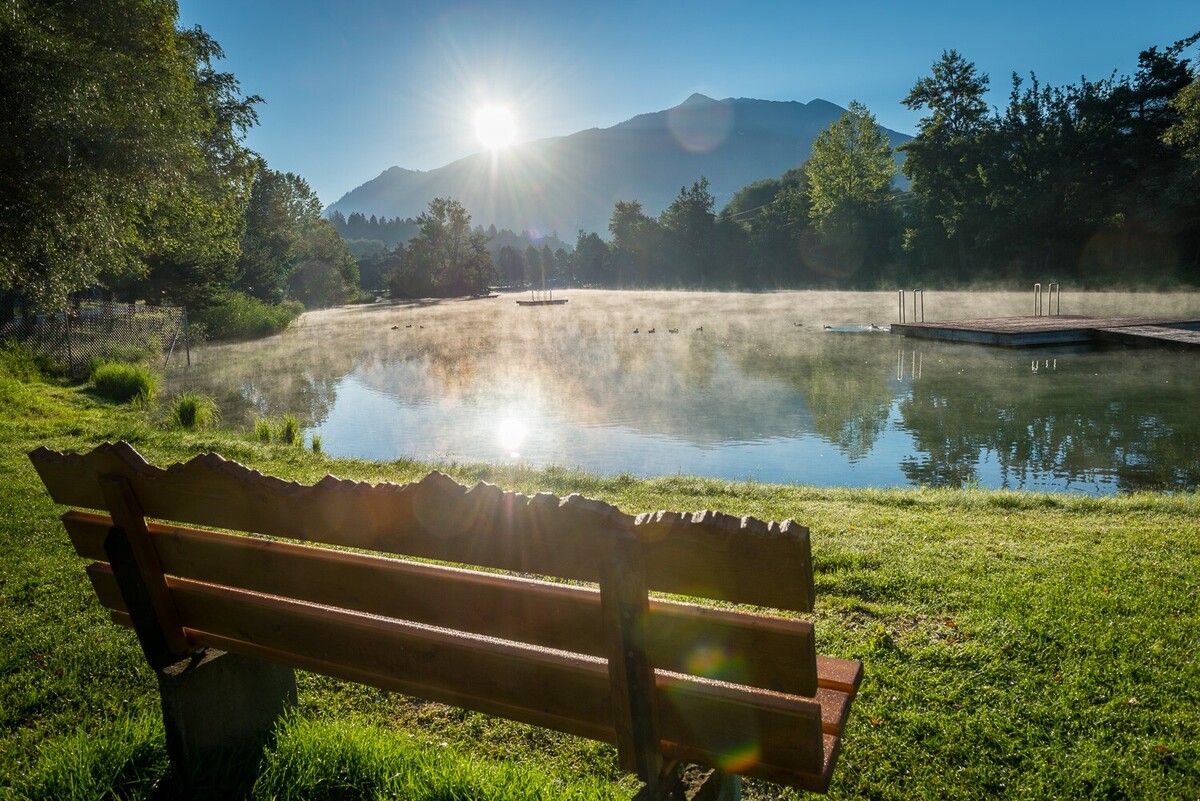 Weißlahn im Sonnenschein