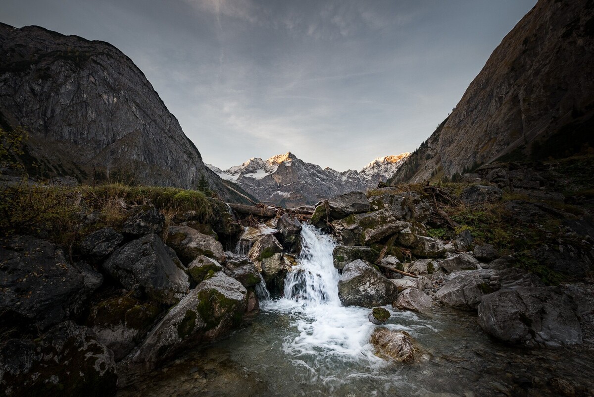 Stream with a view of the Eng