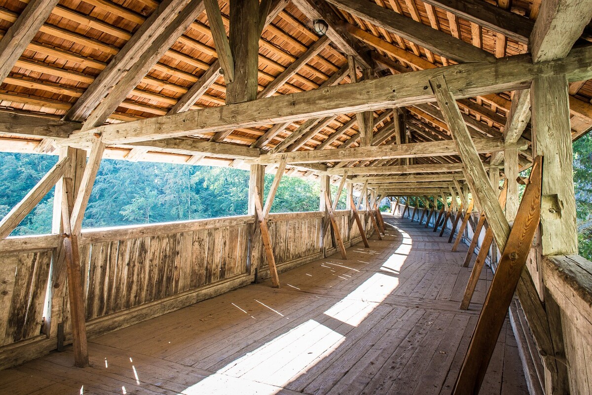 Holzbrücke Richtung St.Georgenberg