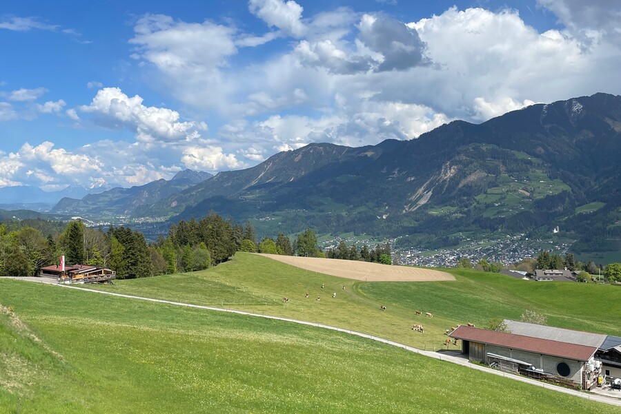 Vomperberg mit Blick aufs Puitner Stüberl