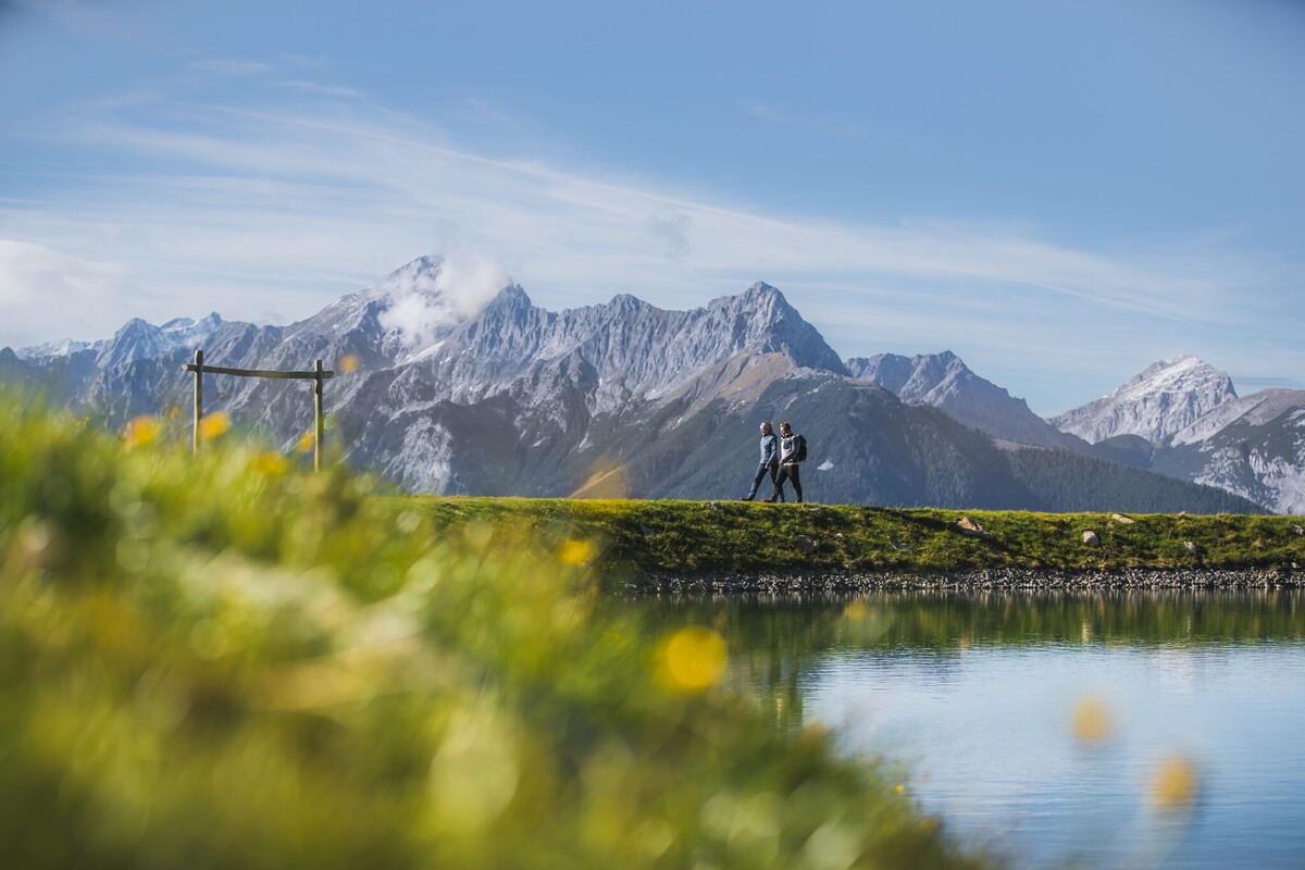Wanderung beim Speicherteich Kellerjoch