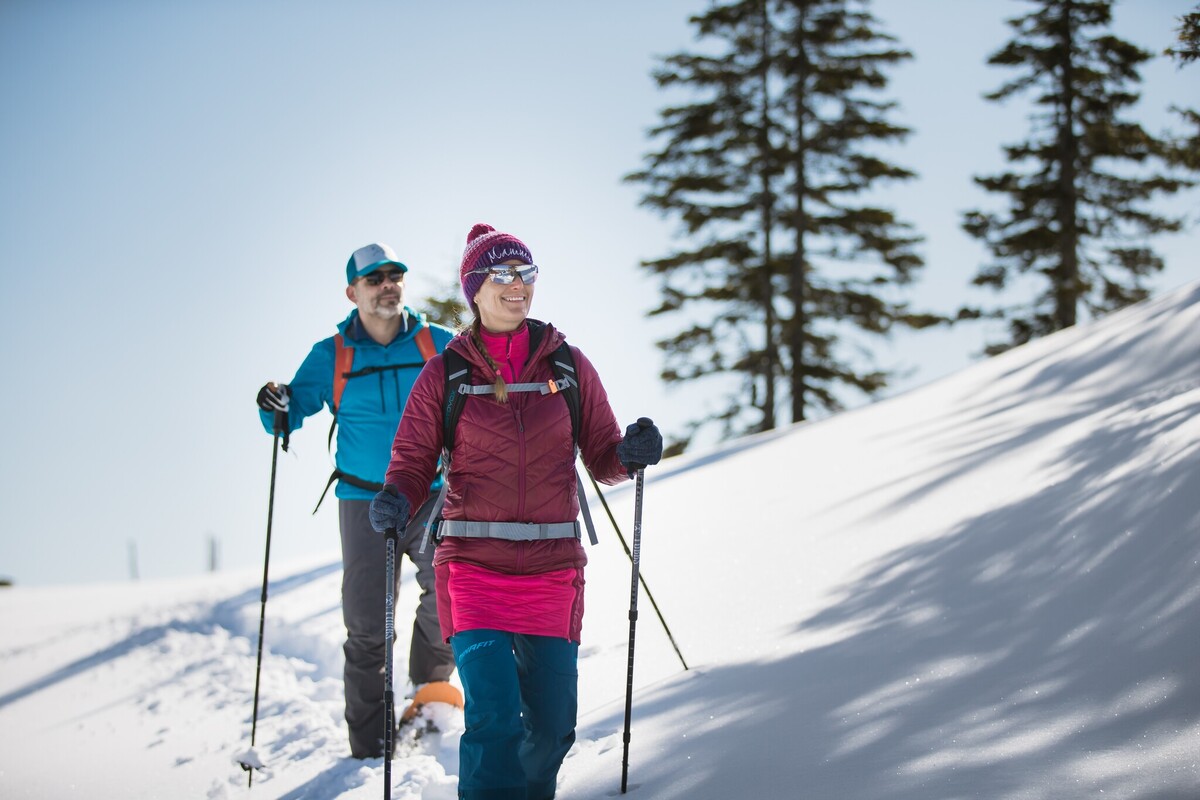 Snowshoe hike from the Hüttegglift to the Lafasteralm