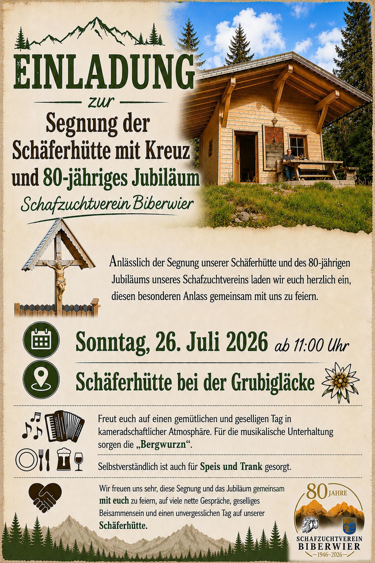 Segnung der Schäferhütte und 80-jähriges Jubiläum