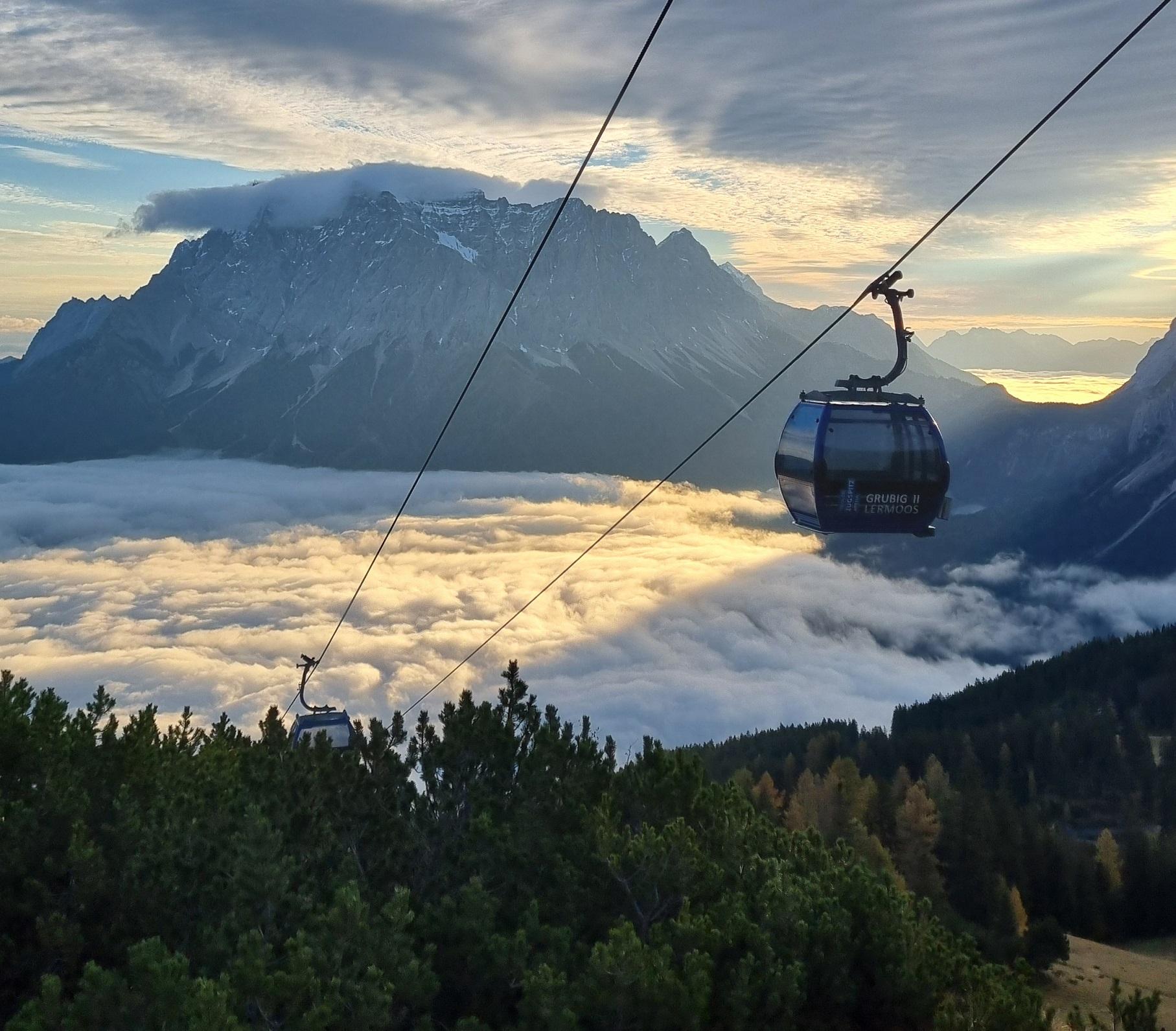 Sonnenuntergangsfahrt zum Grubigstein