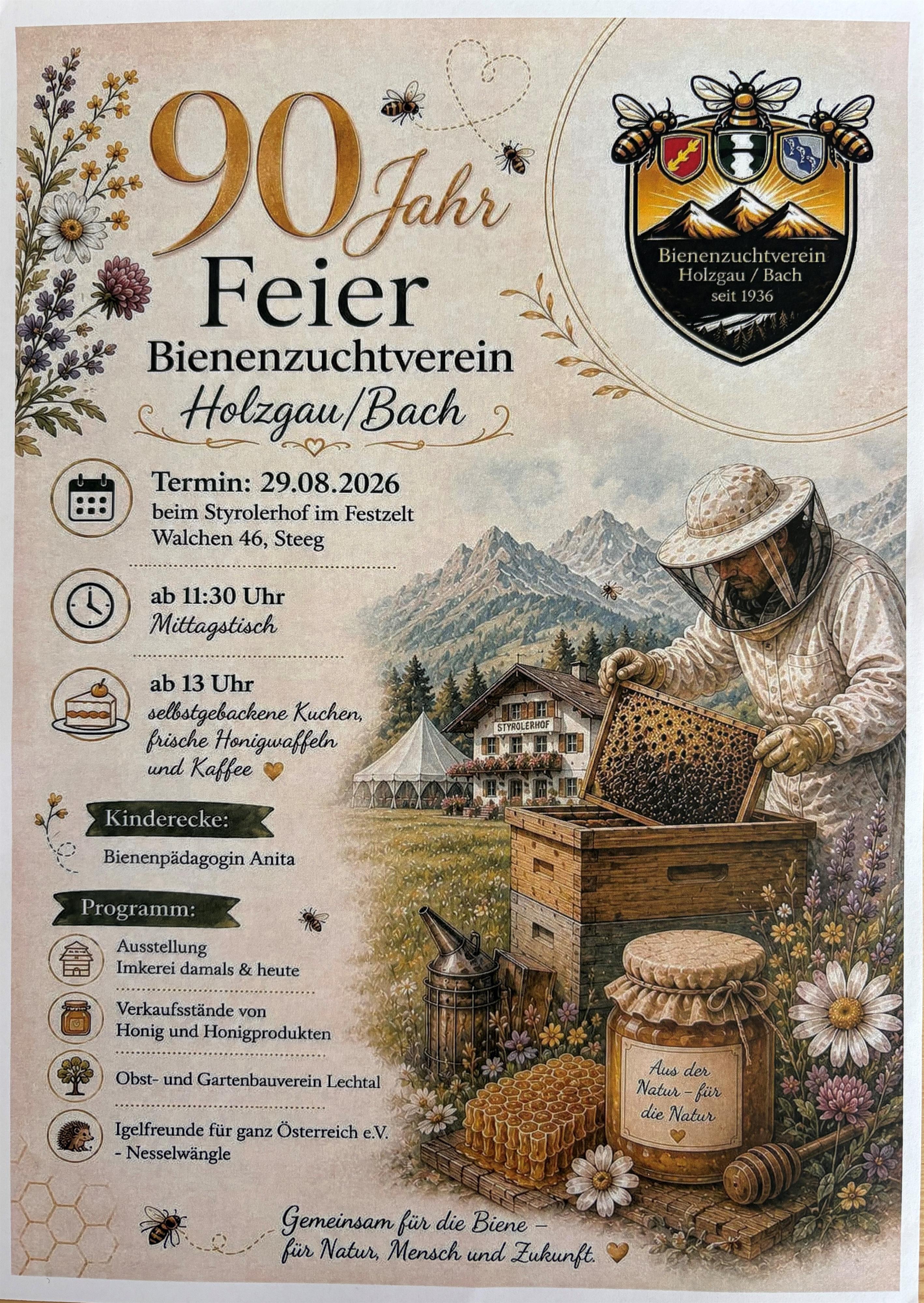 90 Jahr Feier Bienenzuchtverein Holzgau/Bach