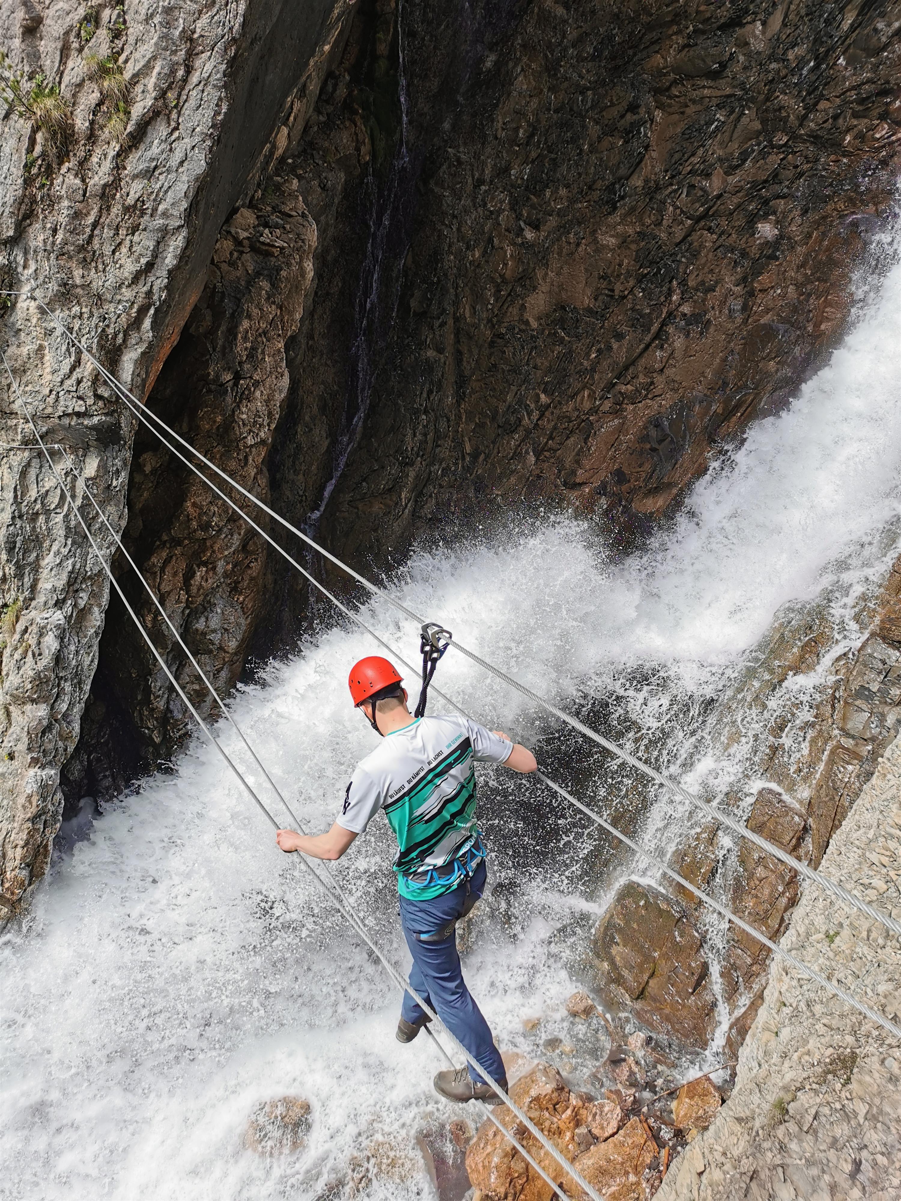 Klettersteigtour am Simmswasserfall