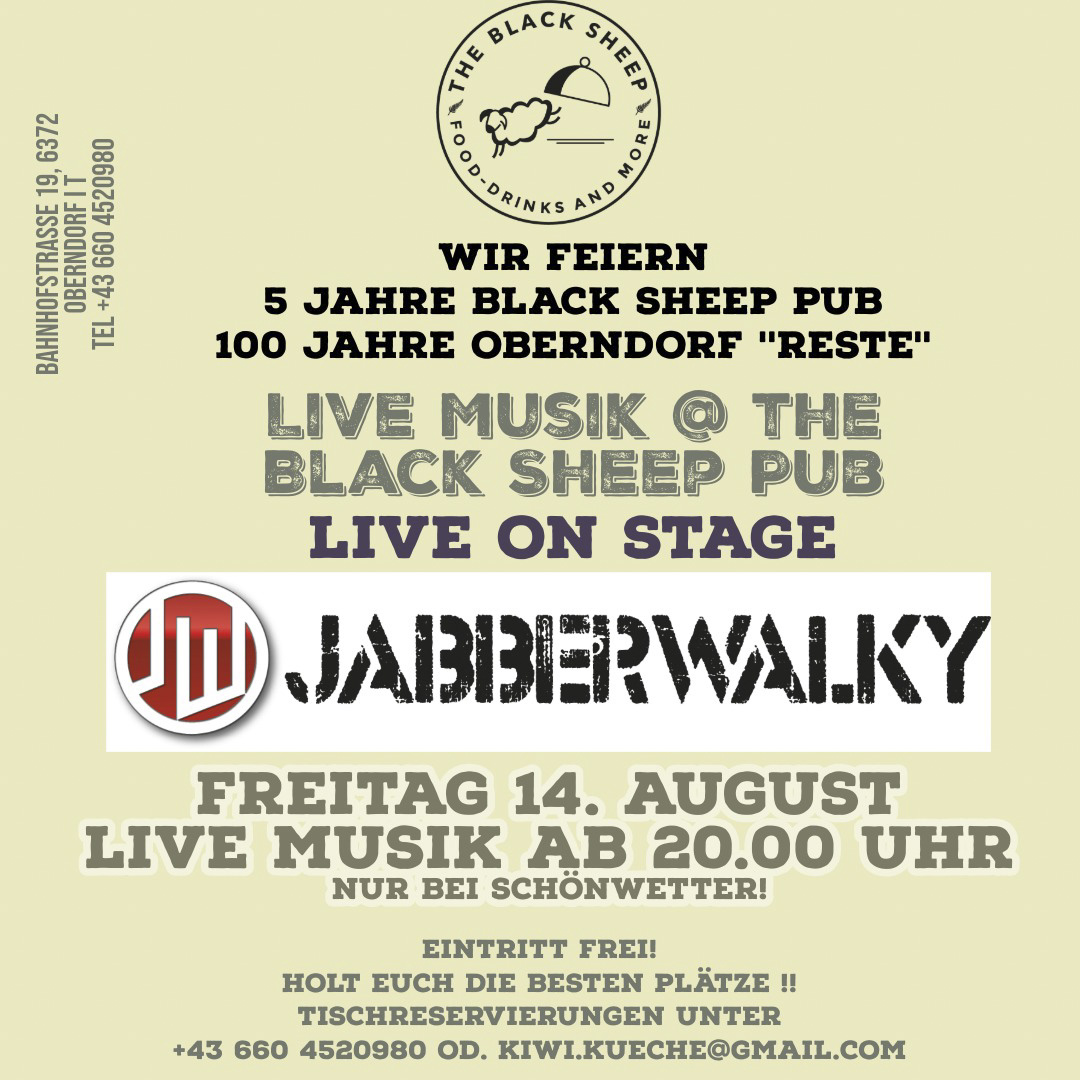 Live Musik @ the Black Sheep Pub: JABBERWALKY