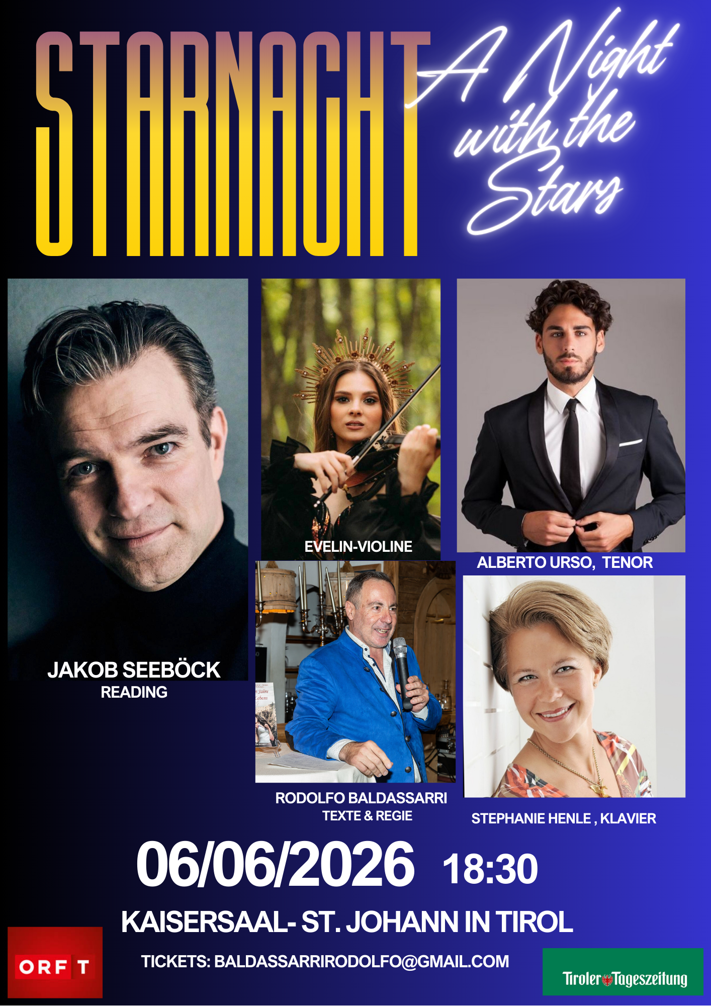 VERSCHOBEN – Starnacht: A Night with the Stars