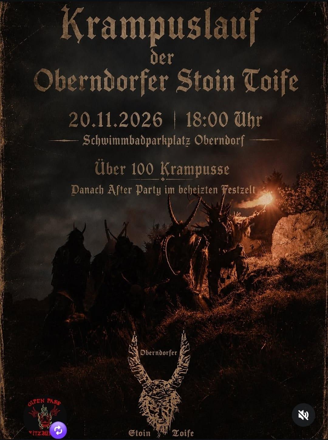 Krampuslauf der Oberndorfer Stoin Toife