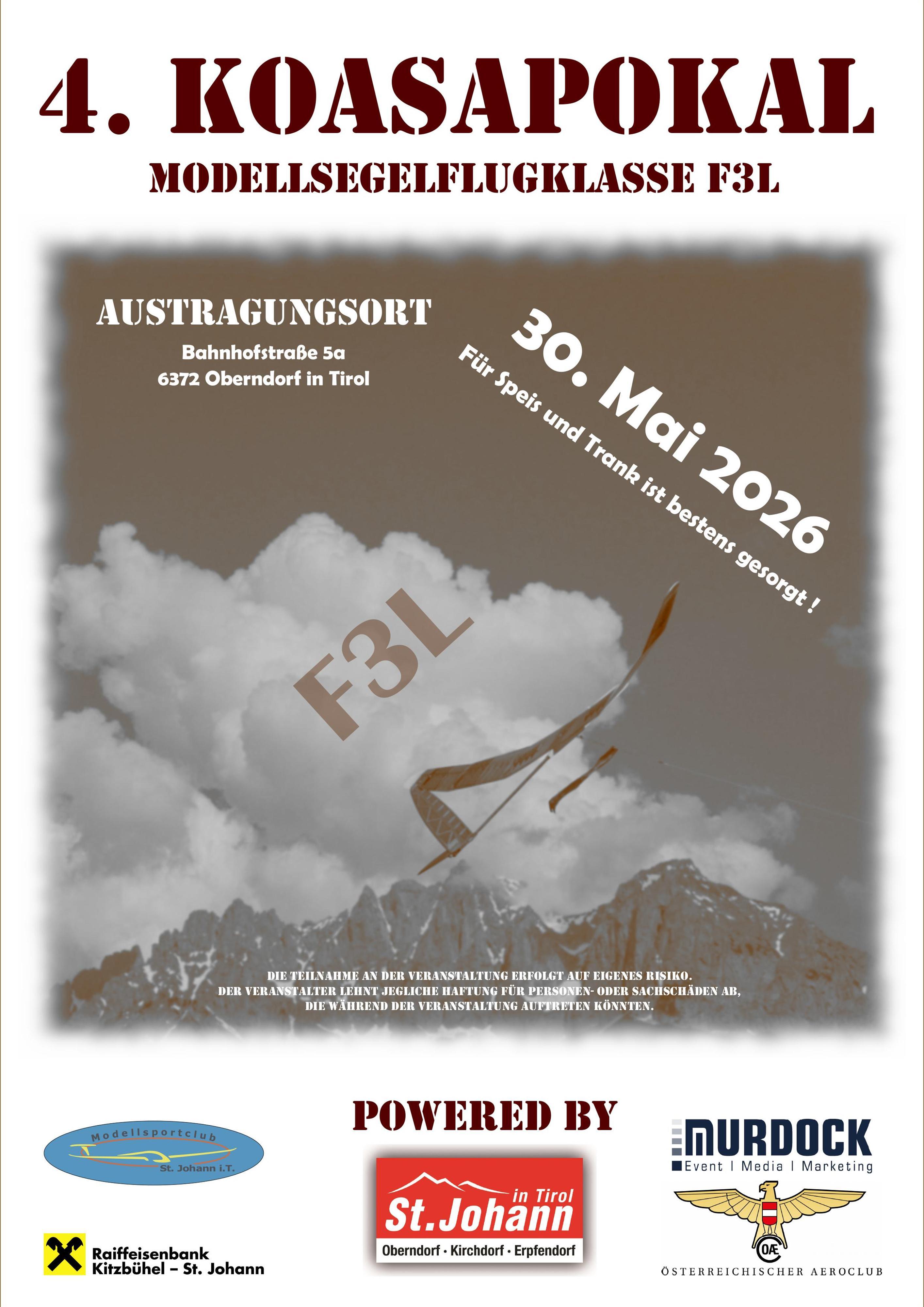 4. Koasapokal – Modellsegelflugklasse F3L
