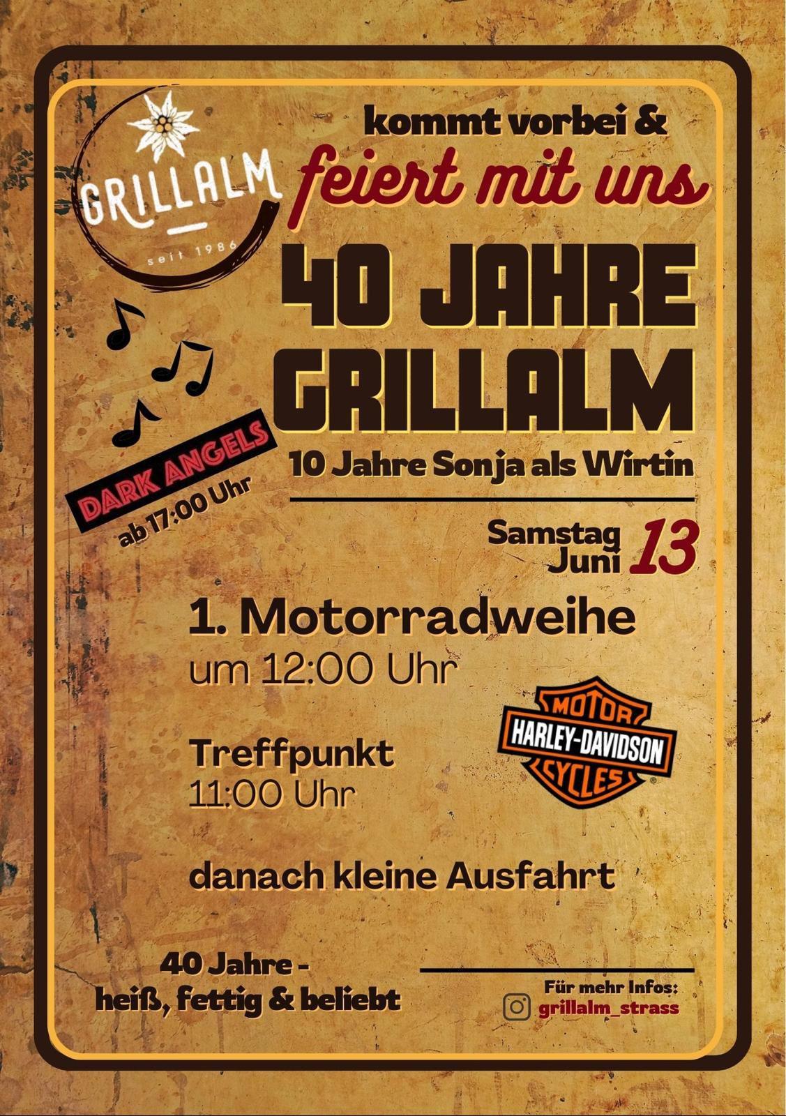 40 Jahre Grillalm – Motorradweihe