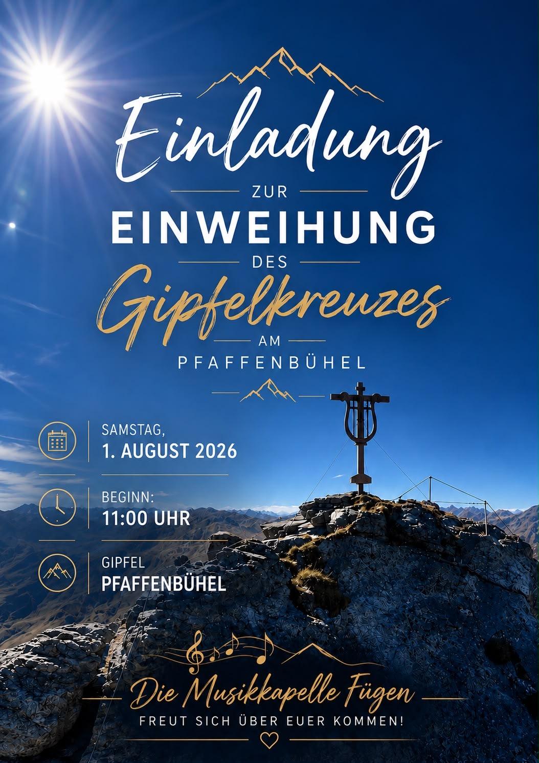 Einweihung Gipfelkreuz
