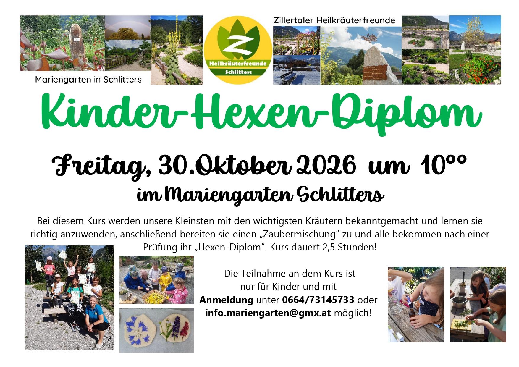 Kinder- Hexen- Diplom