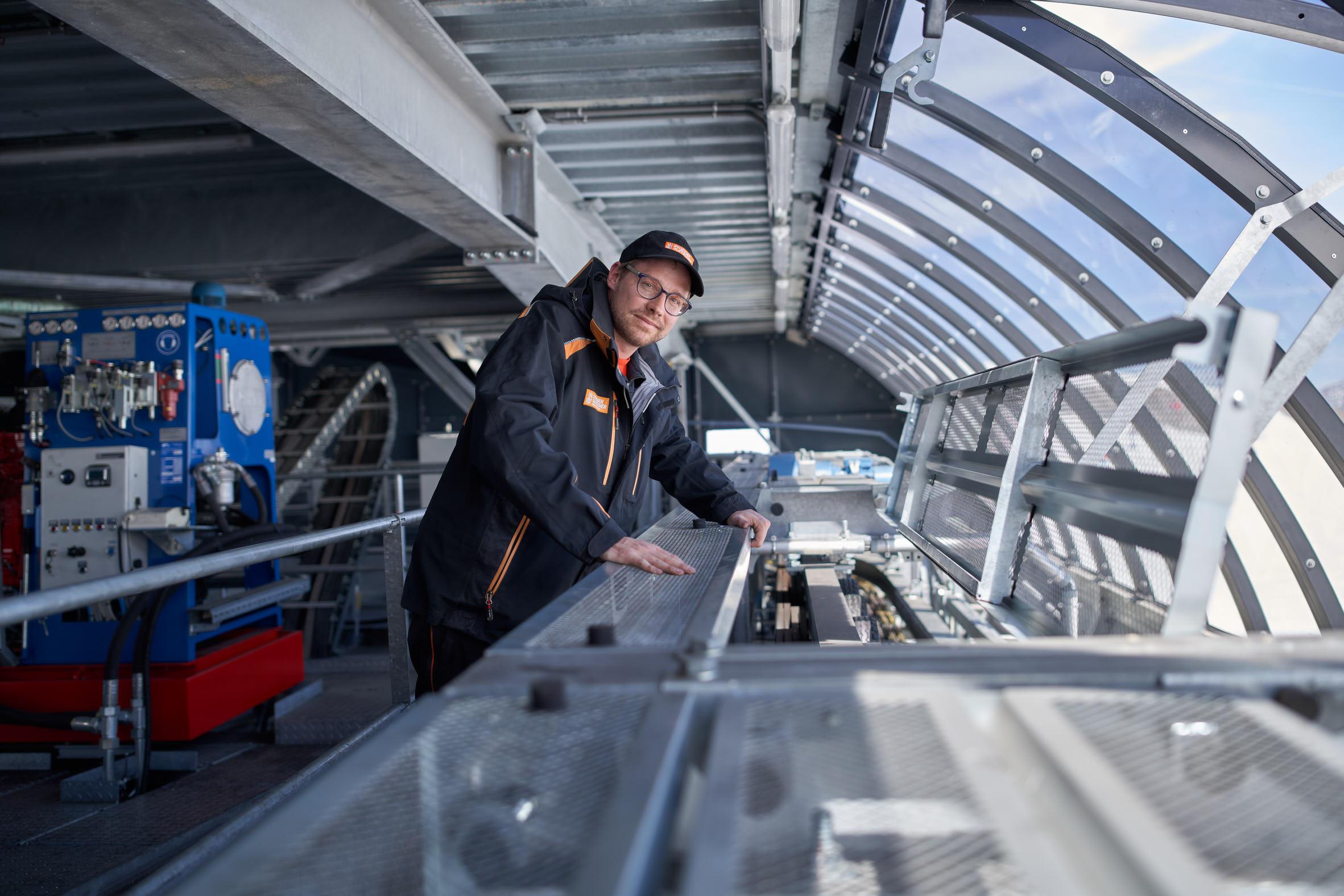 Blick hinter die Kulissen der 3S Eisgratbahn