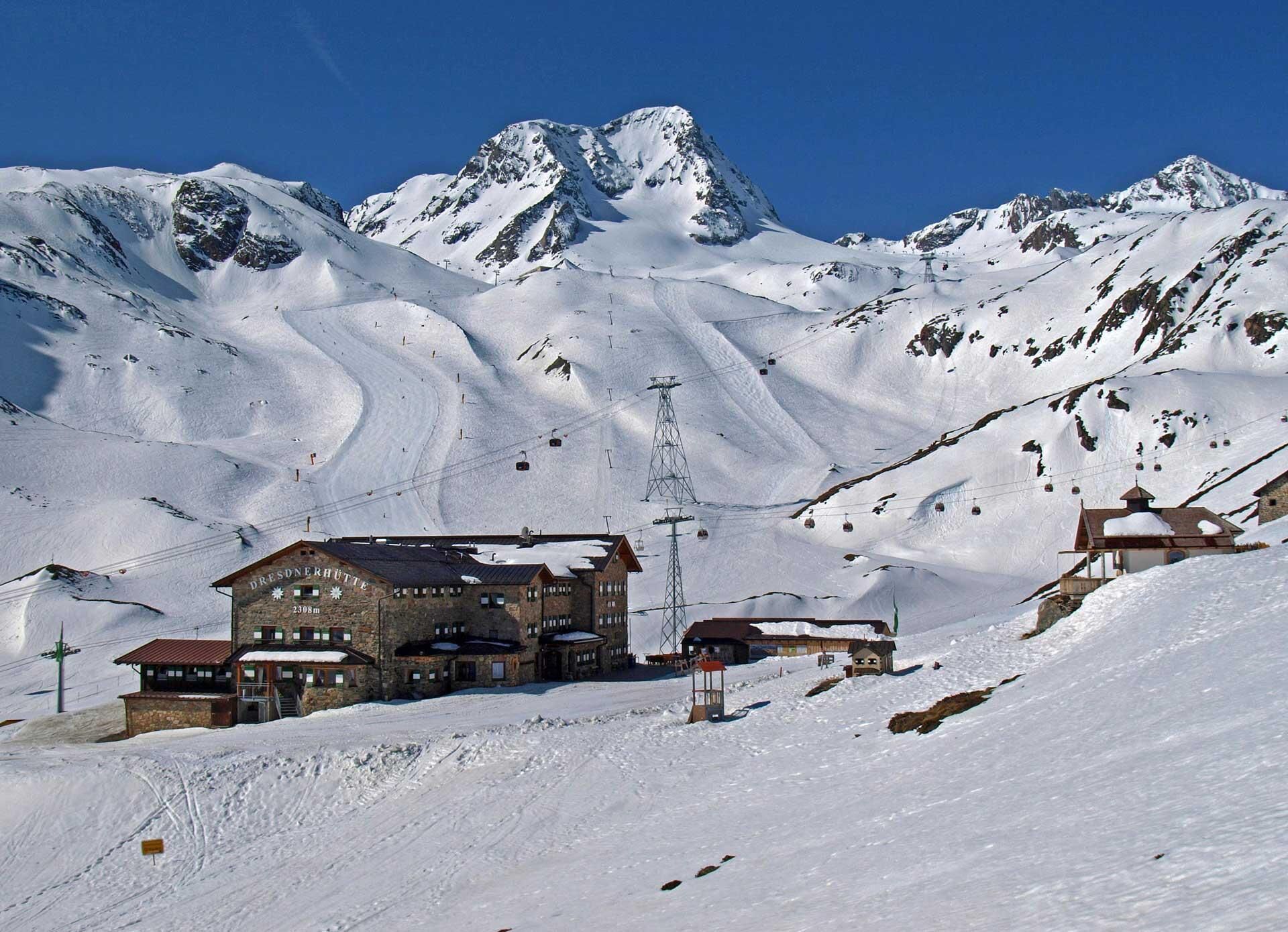 Dresdner Hütte 2.308m - Winter