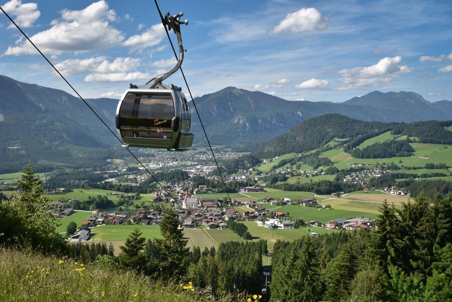 Reitherkogelbahn im Sommer