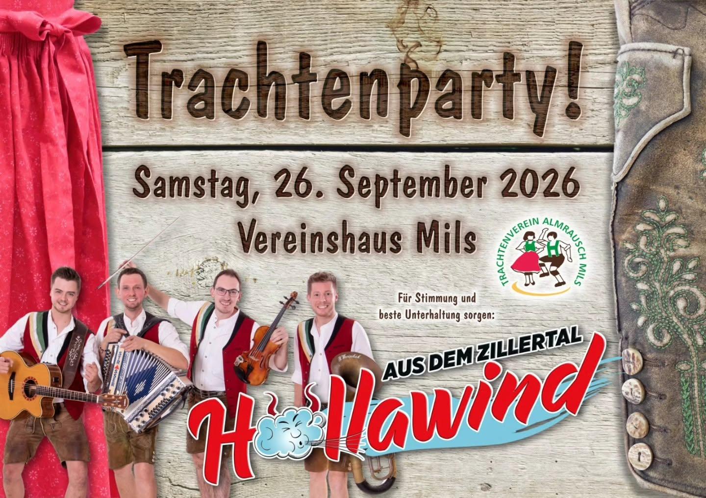 Trachtenparty des TV Almrausch Mils