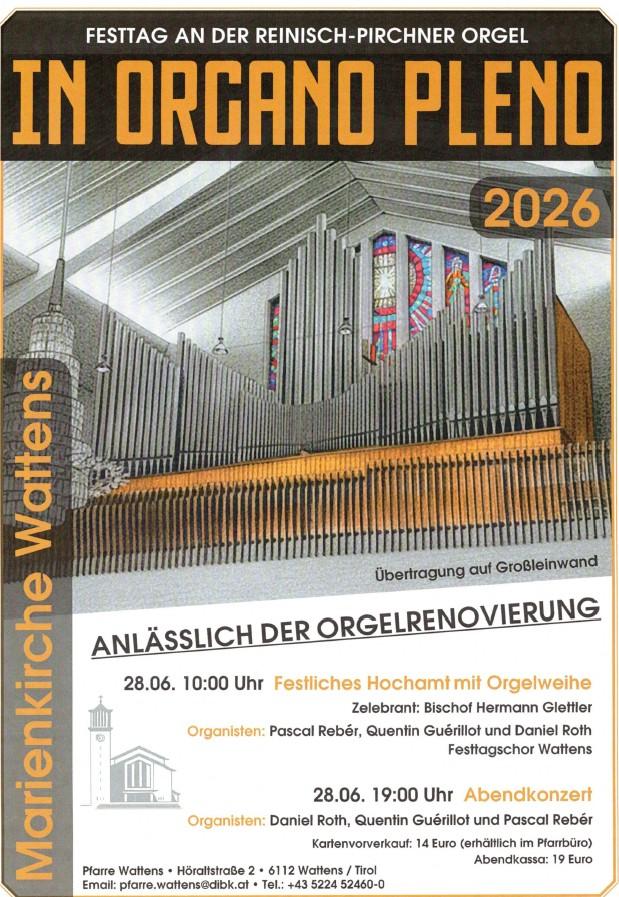 Festtag Reinisch-Prichner Orgel