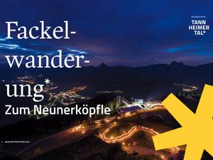 Berggeflüster Fackelwanderung bei Vollmond auf dem Neunerköpfle