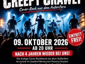 Live Konzert mit „Creepy Crawly“