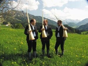 Die Jungholzer Alphornbläser