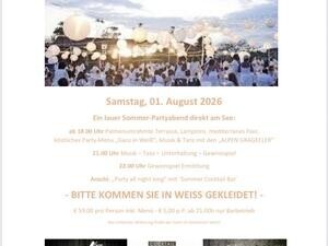 Sommernachtsfest ganz in Weiß